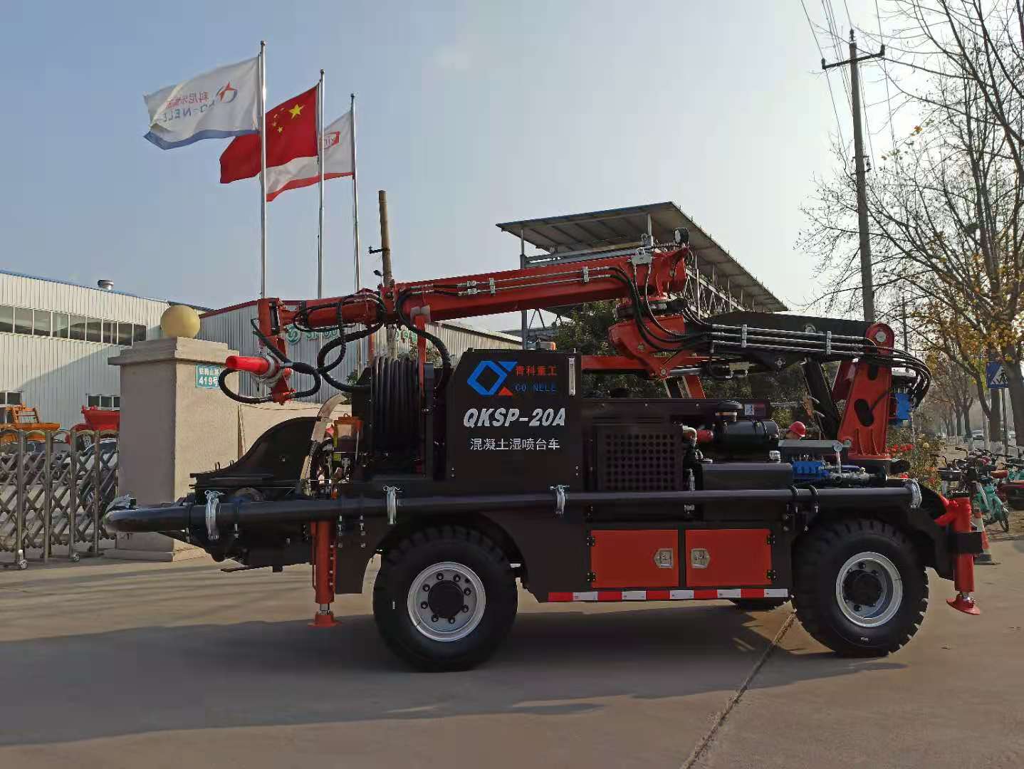 混凝土泵 濕噴臺車 青科重工 混凝土泵 濕噴臺車 青科重工